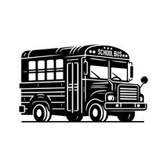 School Bus Silhouette design