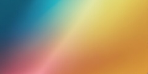 Obraz premium A vibrant, gradient-filled background that seamlessly transitions from dark blue at the top to a warm yellow at the bottom, with a subtle shimmer effect