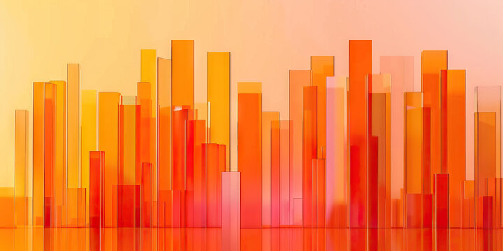 Job Market Sector Analysis: Vibrant Orange Bars