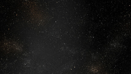 Fototapeta premium Dark background banner with stars, space, and dust that form an abstract shape.