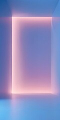 blue and pink abstract background with square shape