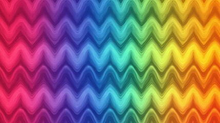 Obraz premium A zigzag border in a rainbow of colors, perfect for a fun and lively theme.