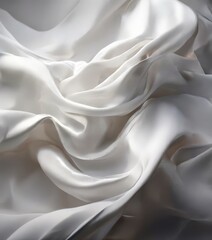 Obraz premium white silk fabric background