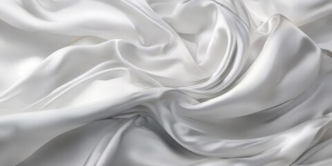 Obraz premium white silk fabric texture background