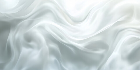 Fototapeta premium Minimalist futuristic design with a very light, soft blurred background. Abstract concept of modern technology, evoking a sleek and clean aesthetic with an almost white, high-tech environment. Perfect