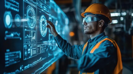 In a futuristic environment