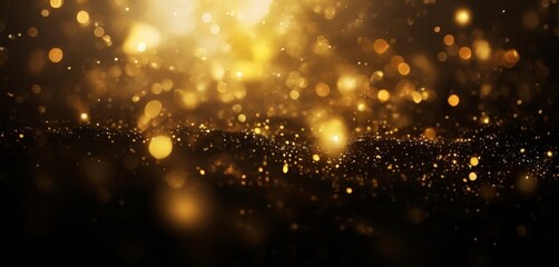 Fototapeta premium abstract gold bo lights background