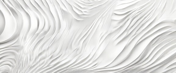 Obraz premium white wavy paper texture background