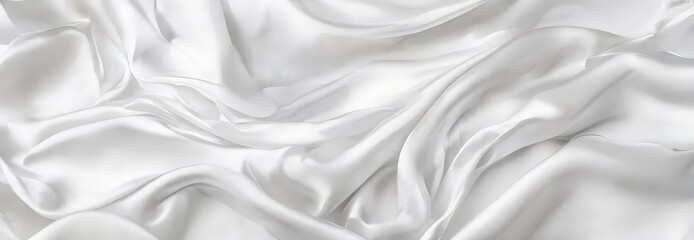 Obraz premium white silk fabric background