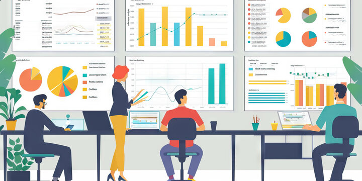 Investor Relations Presentation: Serious color scheme and clean layout present financial data, including income statements, balance sheets, and cash flow statements.