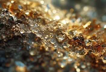 gold and silver crystals