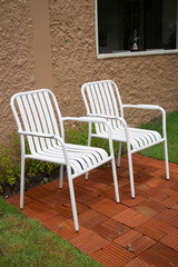 Obraz premium Cozy hygge decorated in relax garden