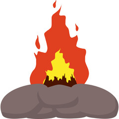 Bonfire Illustration
