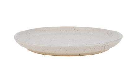 plate , polka dots ceramic plate on transparent png