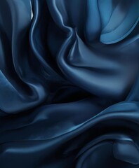 Fototapeta premium blue silk fabric with very smooth texture