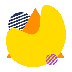 Abstract Liquid Shape Design. Isolated Vector Graphic.