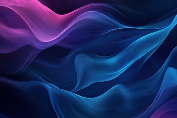 Obraz premium Abstract gradient background with flowing waves with dark blue, dark purple and blue colors. 