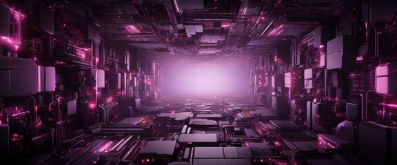 room with lot computers and