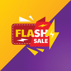 Discount Flash Sale, Special Sale, Special Offer Vector Template Design Illustration