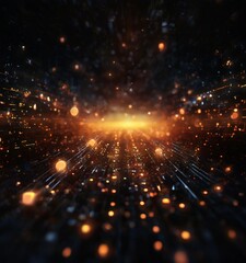 Fototapeta premium dark and bright abstract background with lights