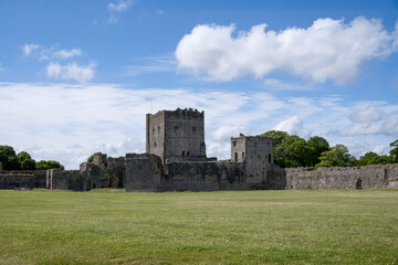 originally built in the late 3rd century Portchester Castle Hampshire England is the most impressive and best preserved of the Saxon shore forts
