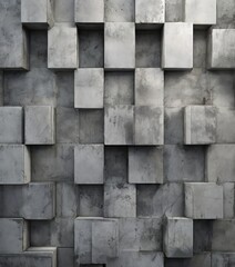 wall with many squares different sizes