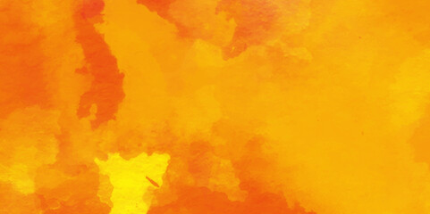 Background with yellow watercolor spot.Watercolor vector art background for cards, flyer, poster, banner and cover design.abstract background for design. Abstract yellow watercolor background.