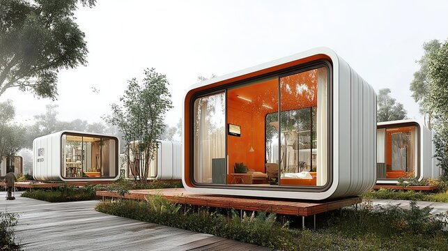 40. Flexible modular disaster relief architecture providing temporary housing and essential services