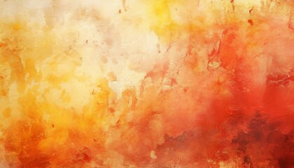abstract painting with orange and yellow colors