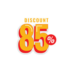 85% Discount off Label Vector Template Design Illustration