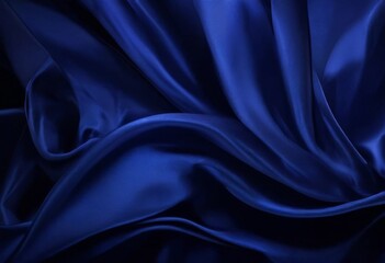 Obraz premium blue silk fabric