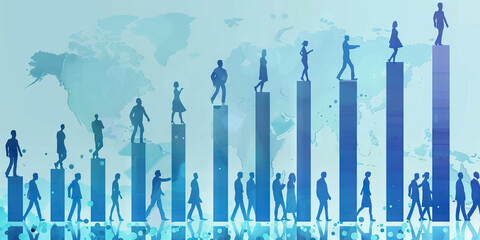 A bar graph contrasting employee turnover rates among various European companies. 