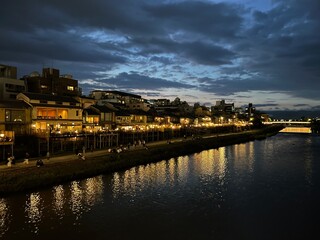 Shijoo Bridge, Kyoto, Japan night views
