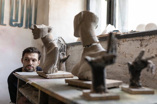 sculptor and his sculptures