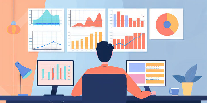 Monochrome Scatter Plot Analyzing Productivity Across Departments