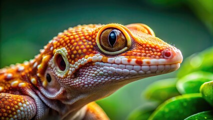 Fototapeta premium Macro+Gecko