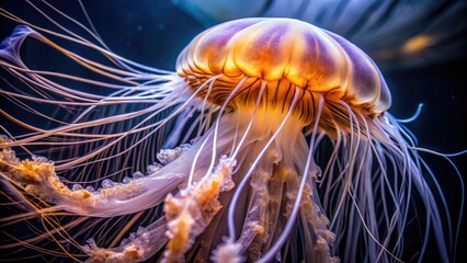 Obraz premium Macro+Jellyfish+Tentacle