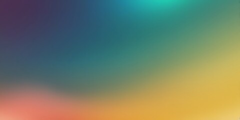 Obraz premium A vibrant, gradient-filled background that seamlessly transitions from dark blue at the top to a warm yellow at the bottom, with a subtle shimmer effect
