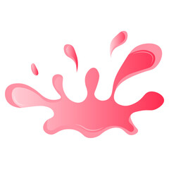 Guava Liquid Splash Vector Illustration Isolated on White Background.