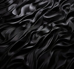 Obraz premium black silk fabric