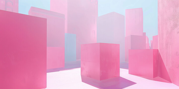 Soft Pink Box Plot Examining Gender Pay Gap in Different Industries