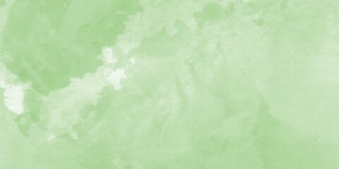 Obraz premium Green watercolor vector texture background for poster, cover, banner, flyer, cards.Beautiful green watercolor splash brushes.Ink paint brush stain. Green splatter spot. Watercolor pastel splash,