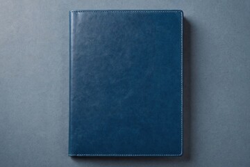 Blue leather book cover