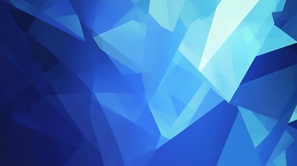 Fototapeta premium Abstract Geometric Design with Blue and Light Blue Polygons