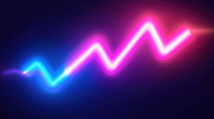 A zigzag icon in neon colors, creating a vibrant and eye-catching design.