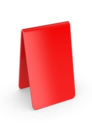 QR code scan blank stand 3d render illustration template.