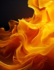 Obraz premium close up yellow fire