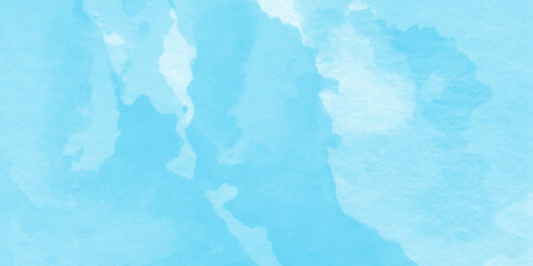 Beautiful and shinny cloudy blue watercolor background,cover design, cards, flyer, poster, banner. Elegant blue grunge texture, Blue background with soft blue watercolor stains.
