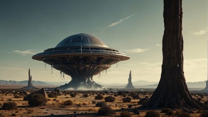 Beautiful game art, alien world