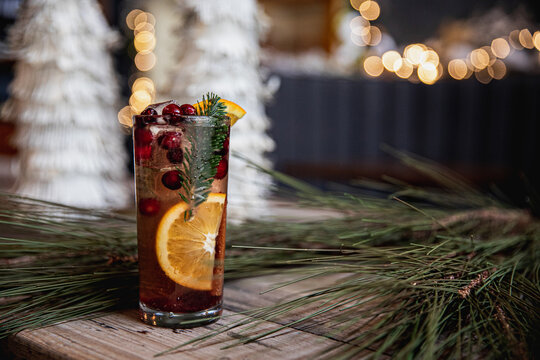 Holiday Bourbon Fizz